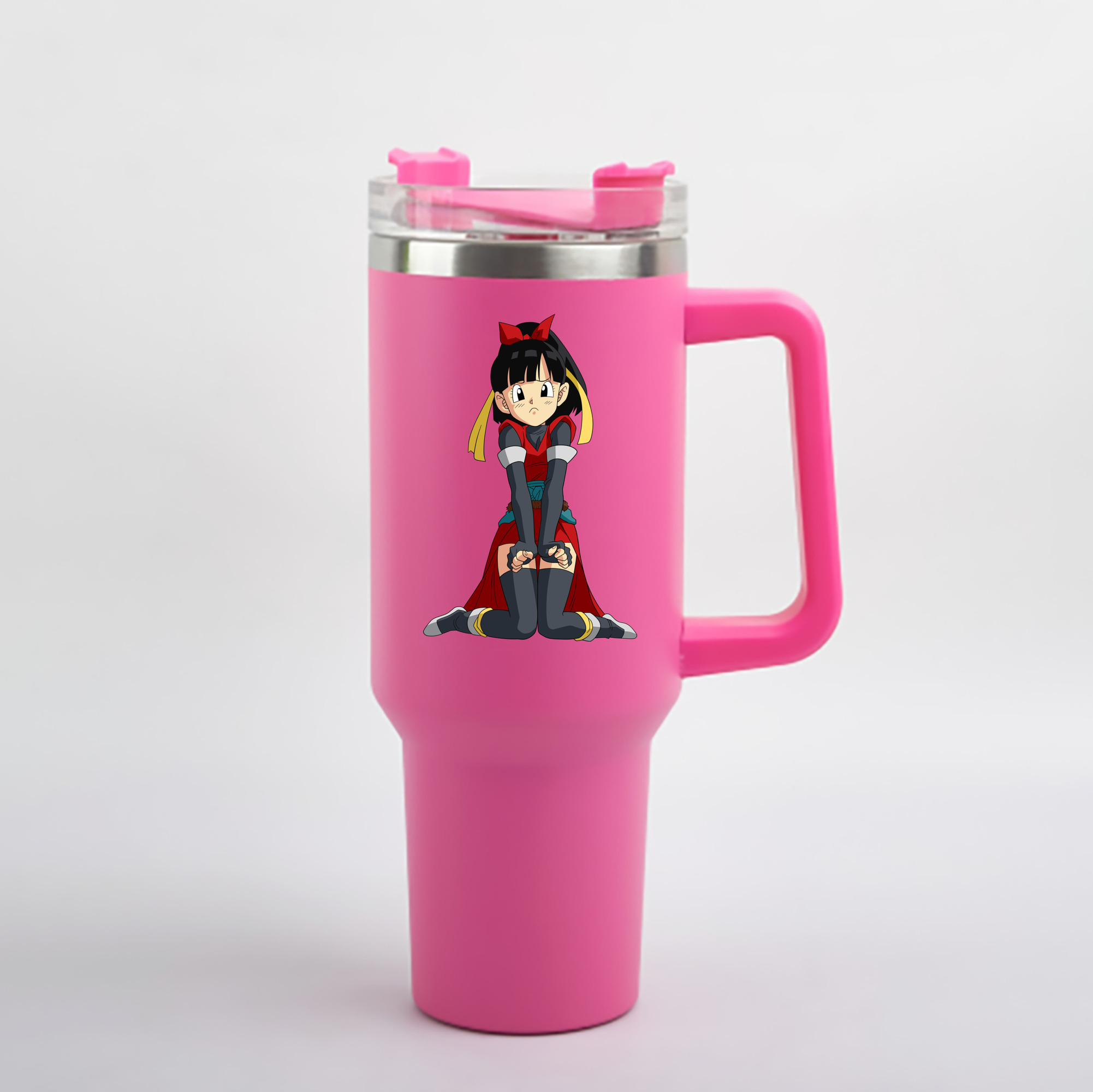 （画像用） ドラゴンボール パン DRAGON BALL Pan 1200mL車用タンブラー - クリスタルステッカー（プラスチックストロー付き）